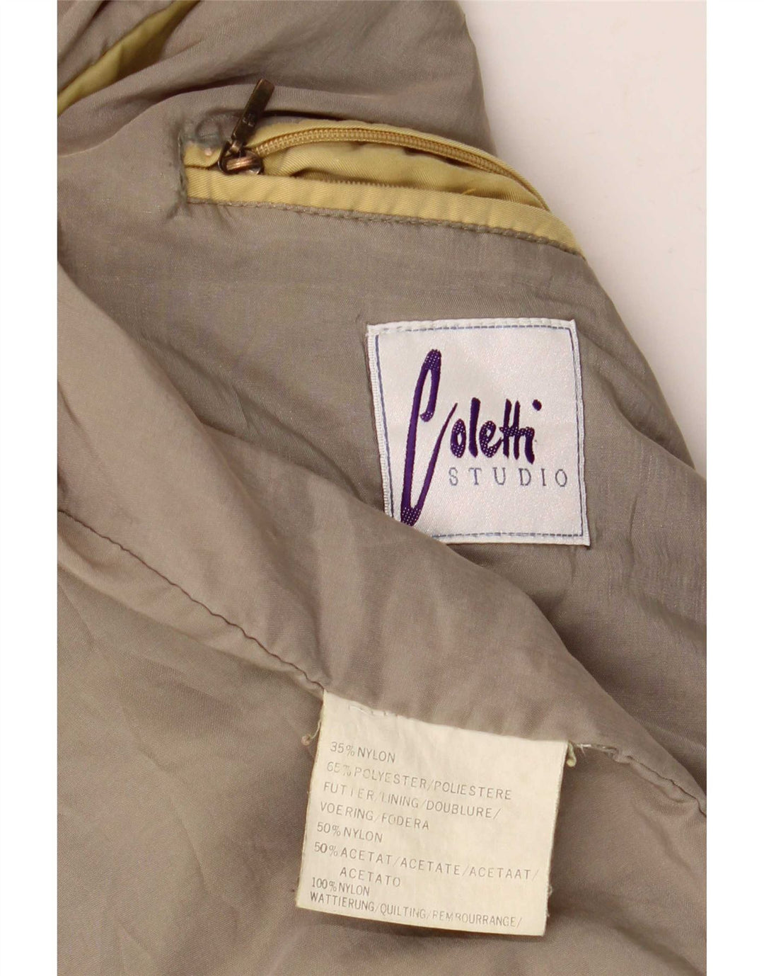 Jachetă Bomber pentru bărbați Studio Coletti UK 42 XL Nailon galben