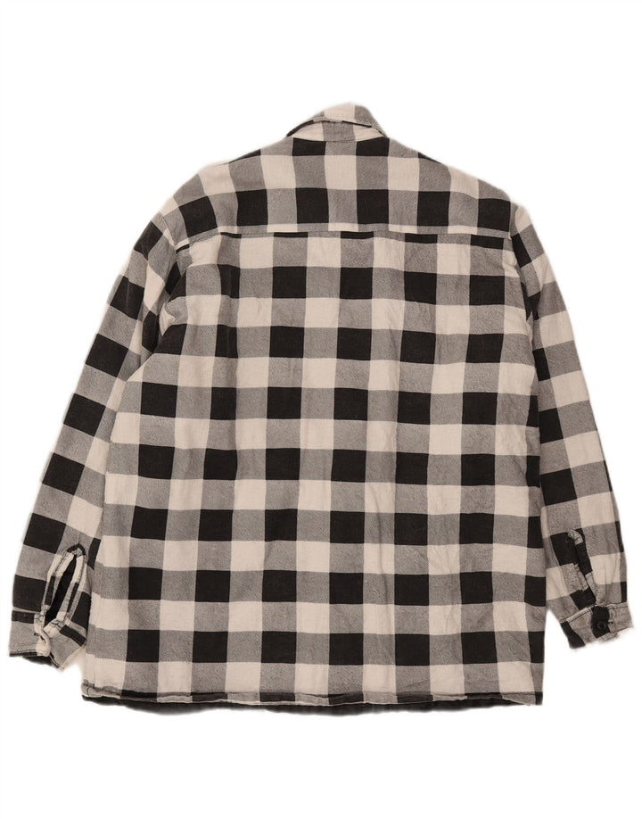 Cămașă pentru bărbați JOY Lumberjack Flannel XL, bumbac vichy negru