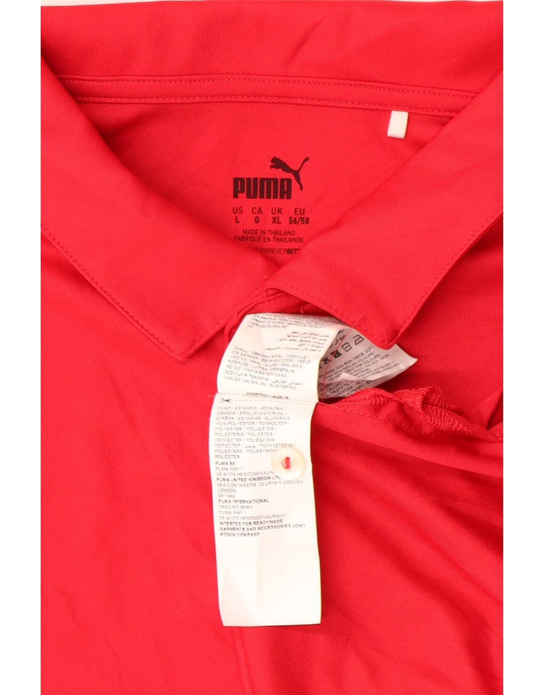 Tricou polo pentru bărbați PUMA XL poliester roșu