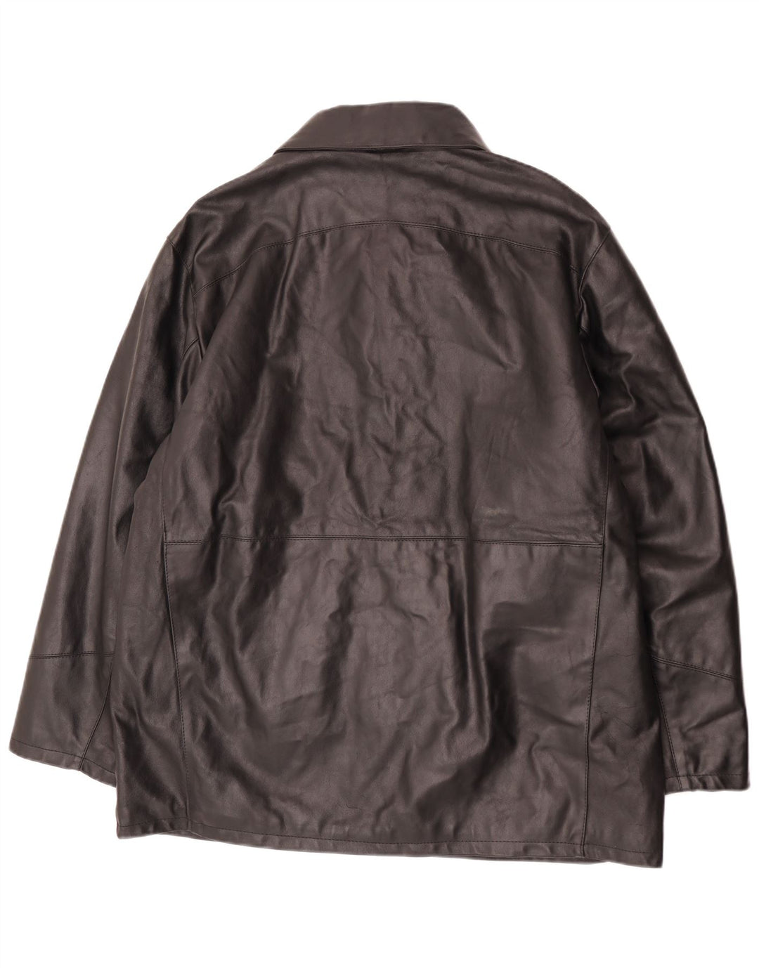 Jachetă din piele vintage pentru bărbați IT 54 2XL din piele neagră