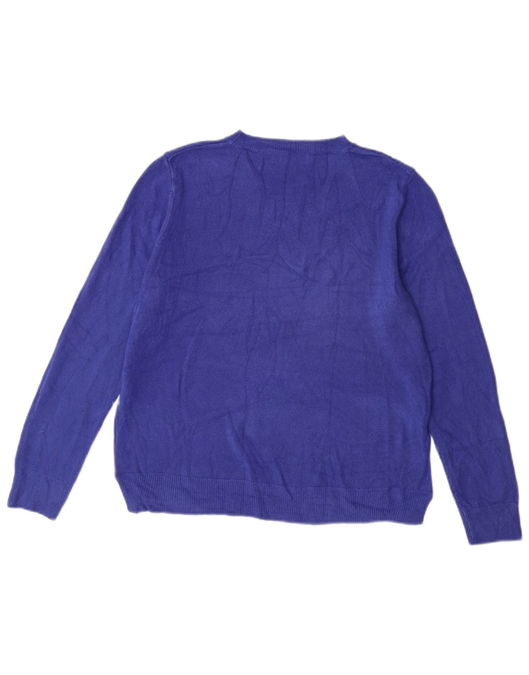Pulover pentru femei Marks & Spencer cu decolteu triplu UK 14 Medium Blue