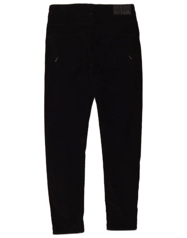Pantaloni skinny din velur pentru bărbați Zara EU 38 Mici L30 L30 Bumbac negru