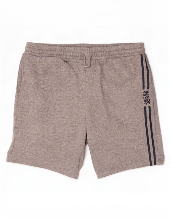 Jack & Jones Mens Sport Shorts 2XL Grey Cotton