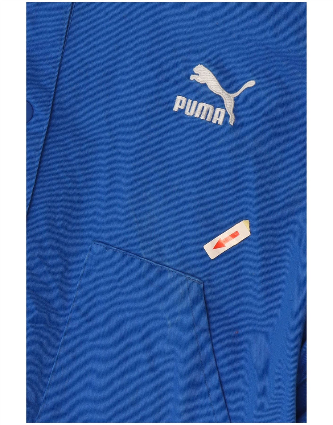 Jachetă bomber crop pentru femei PUMA UK 14, bumbac albastru mediu