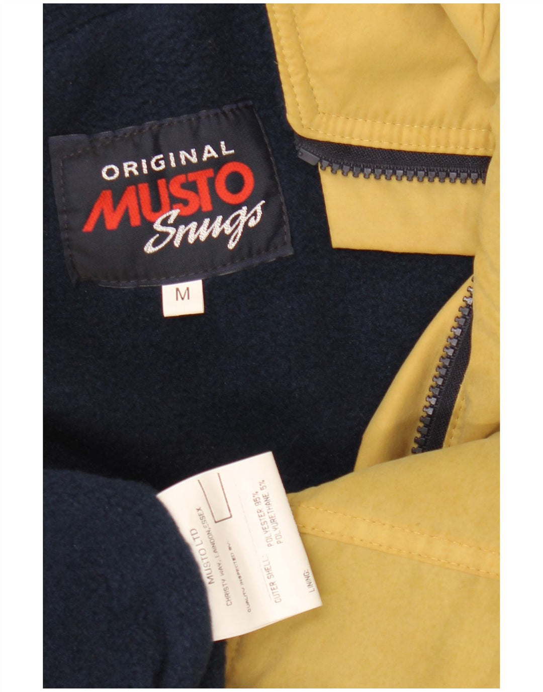 Jachetă Bomber cu grafică pentru bărbați Musto UK 38 Medium Galben Poliester Nautic