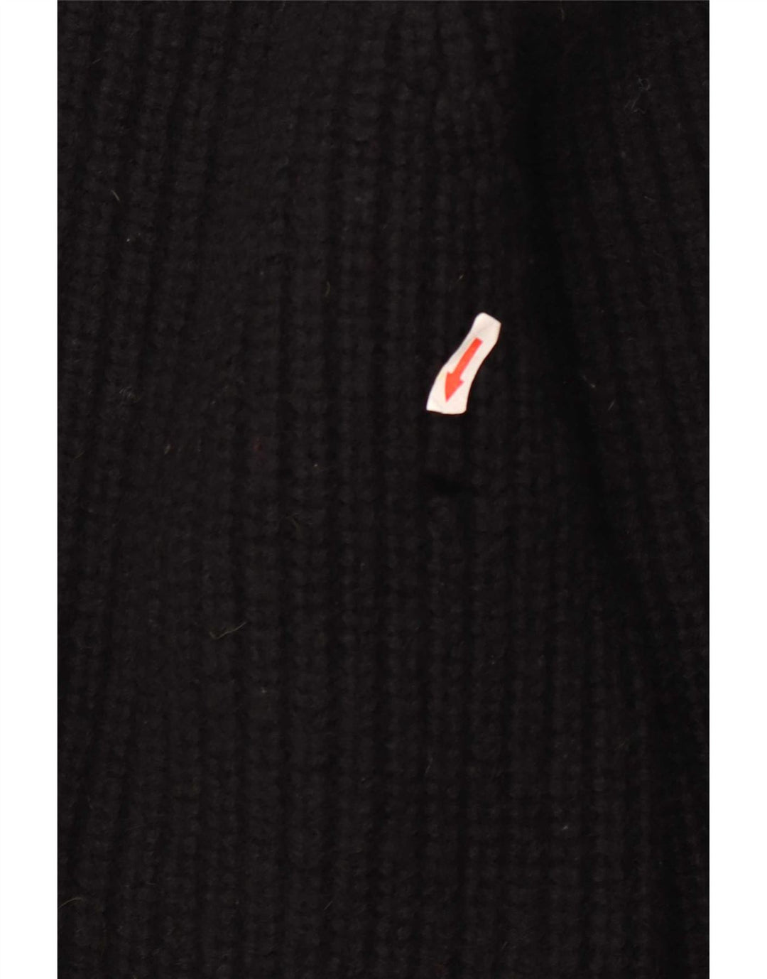 The Sweater Shop Pulover pentru bărbați cu gât de barcă, mediu negru, lână nouă