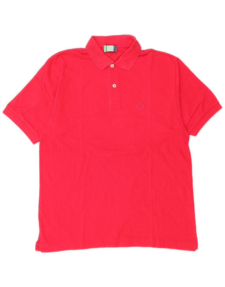 Tricou polo Sergio Tacchini pentru bărbați IT 48 Bumbac Roz Mediu