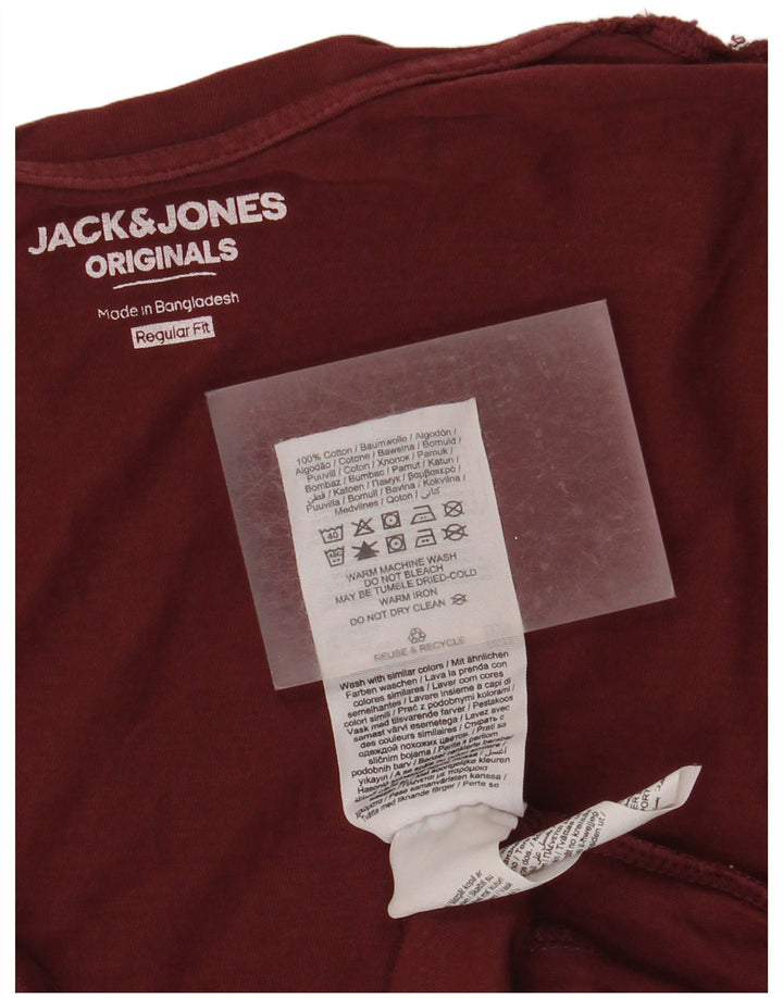 Tricou cu grafic Jack & Jones pentru bărbați, cu croială obișnuită. Top mic din bumbac maro