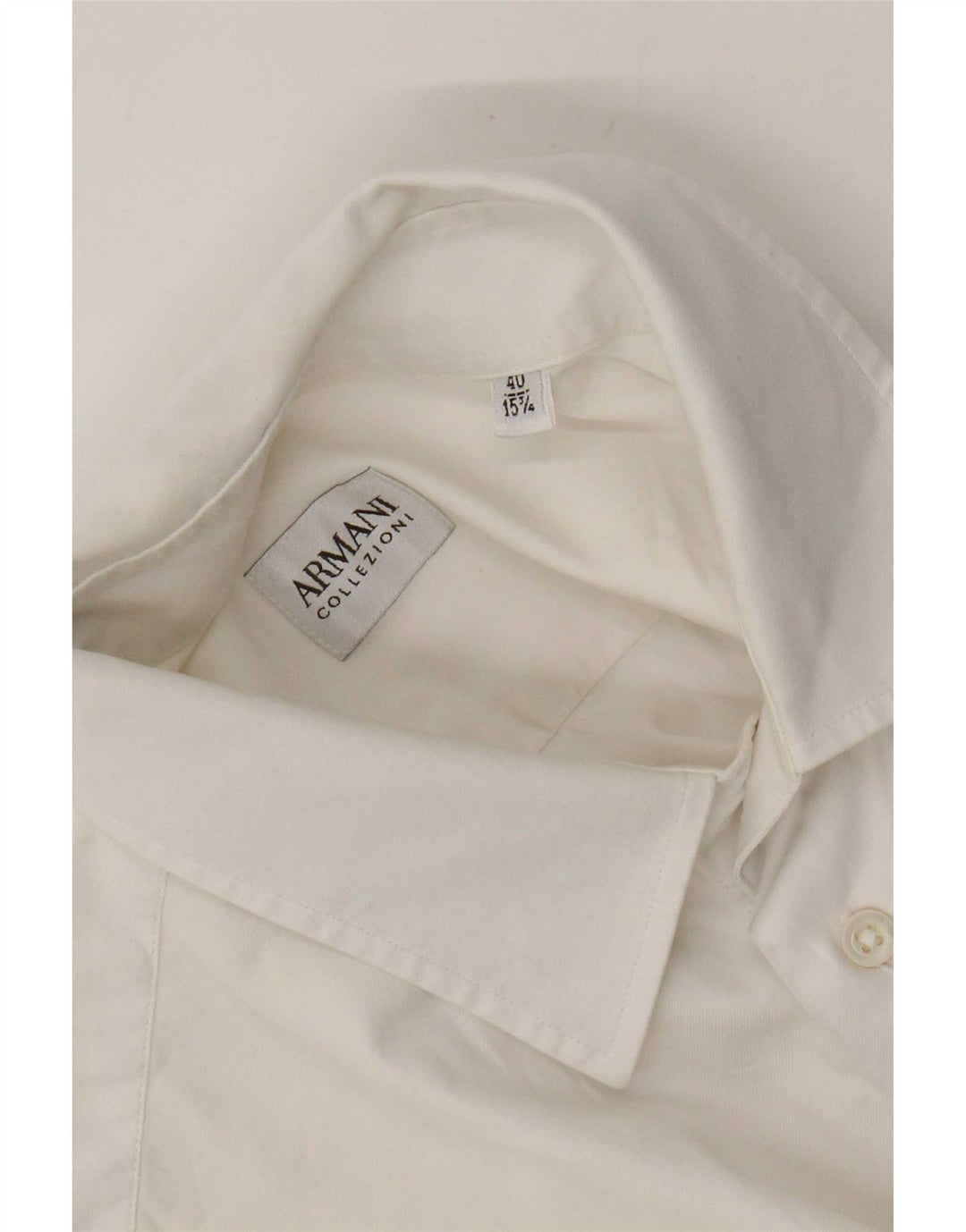 Cămașă pentru bărbați Armani Collezioni Mărimea 40 15 3/4 Medium Alb