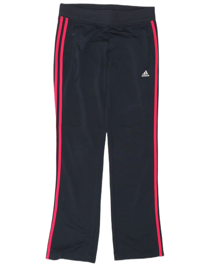 Pantaloni de trening Adidas pentru femei UK 10 Poliester bleumarin mic