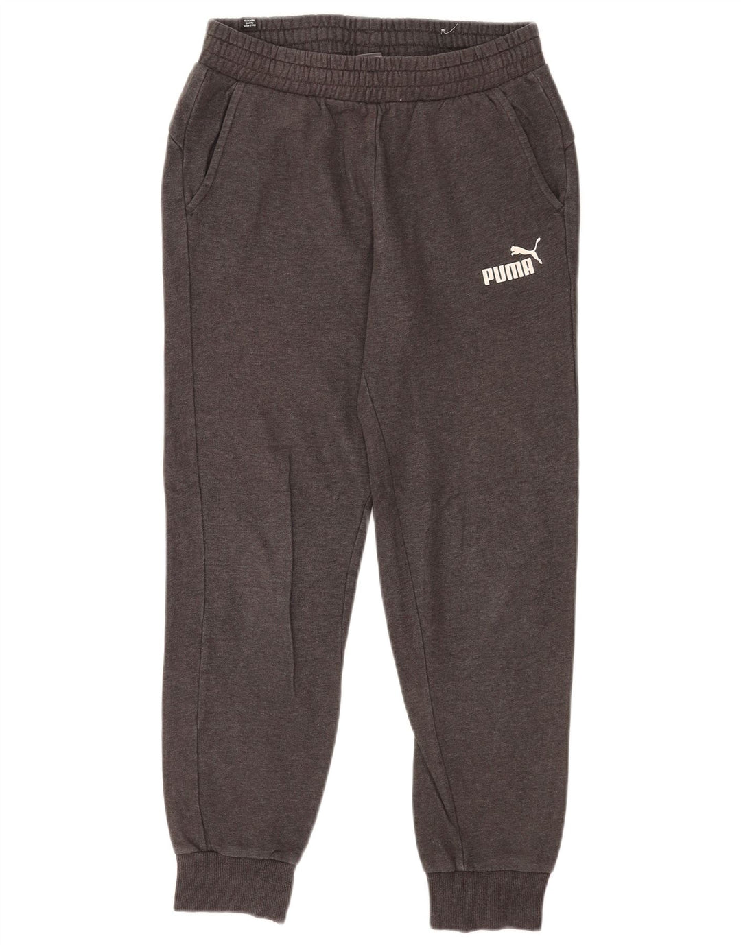 Pantaloni de trening Puma pentru bărbați Joggeri mici, gri bumbac
