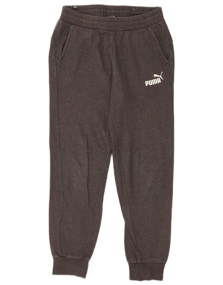Pantaloni de trening Puma pentru bărbați Joggeri mici, gri bumbac