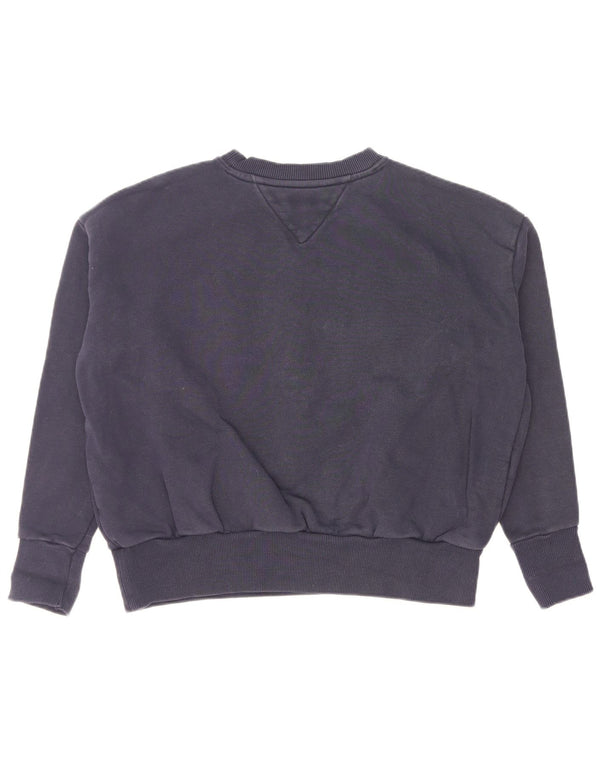 Hanorac cu grafic pentru femei Tommy Hilfiger Pulover UK 10 Mic Bleumarin