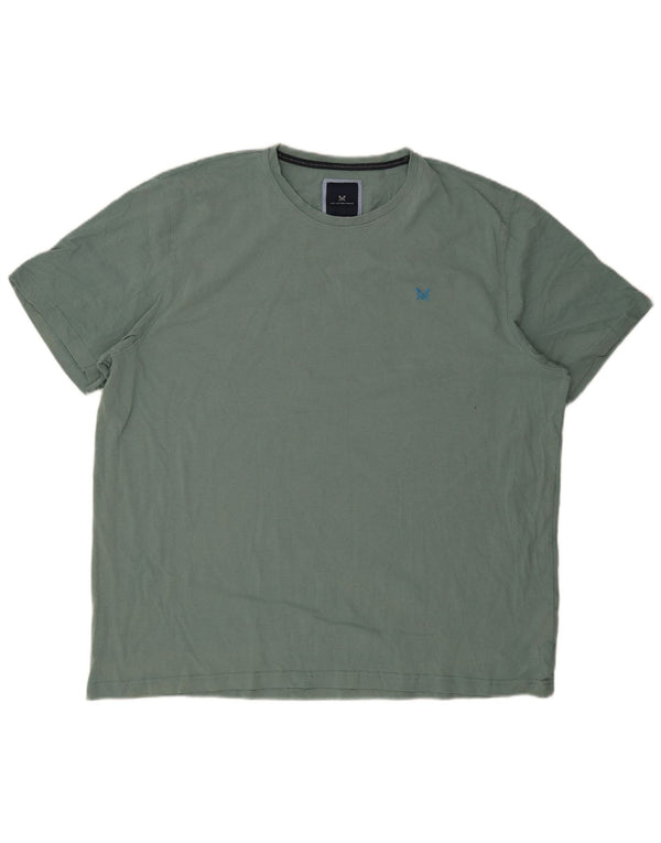 Crew Clothing Mens T-Shirt Top 3XL Green Cotton