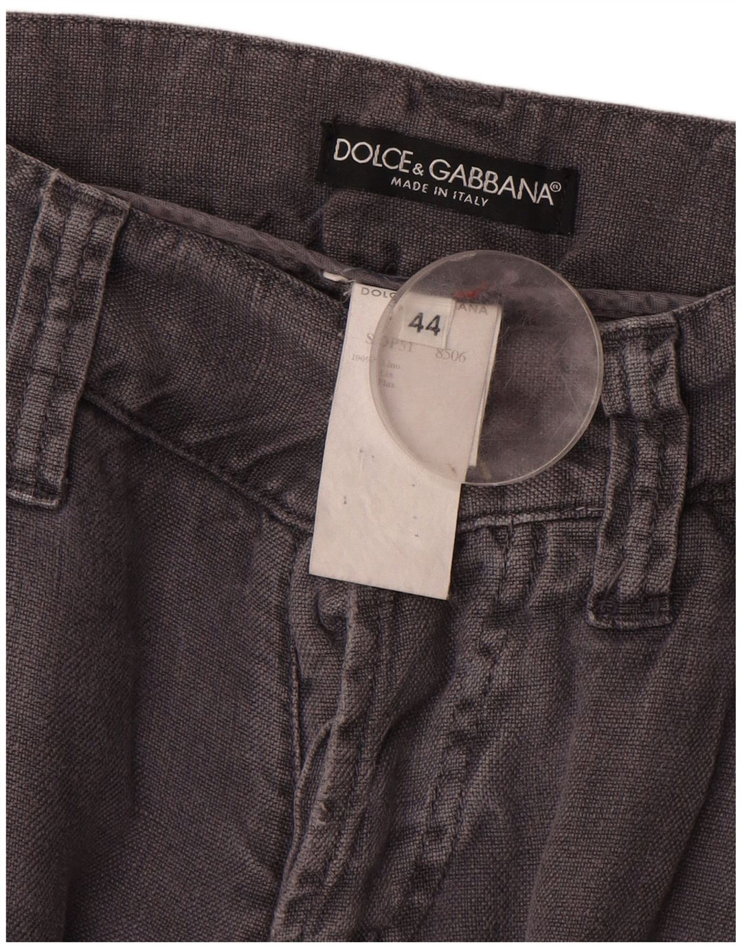 Dolce & Gabbana Pantaloni drepti pentru femei IT 44 Medium W30 L34 Gri