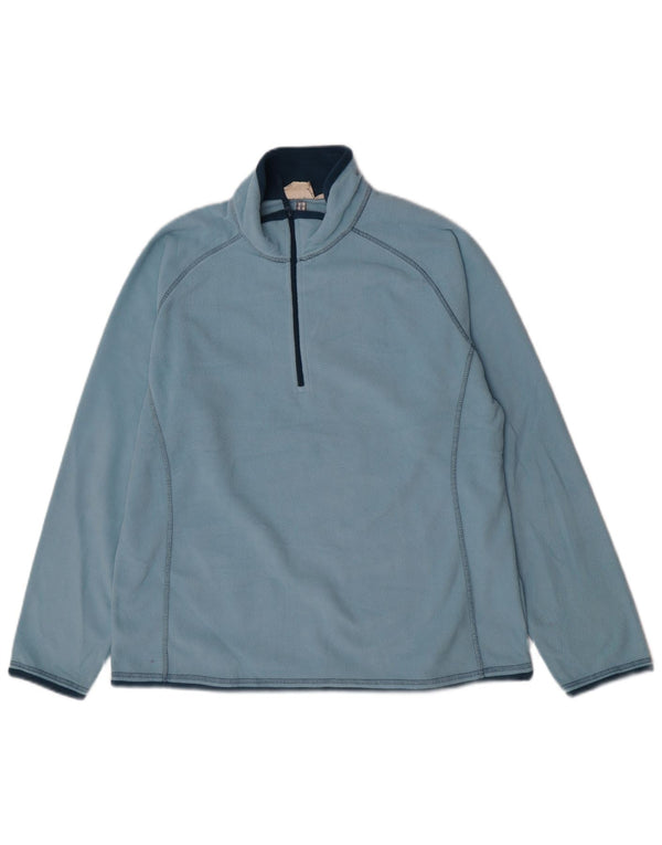 Pulover din lână pentru femei Mountain Warehouse, cu fermoar și gât, UK 18 XL Blue Sports
