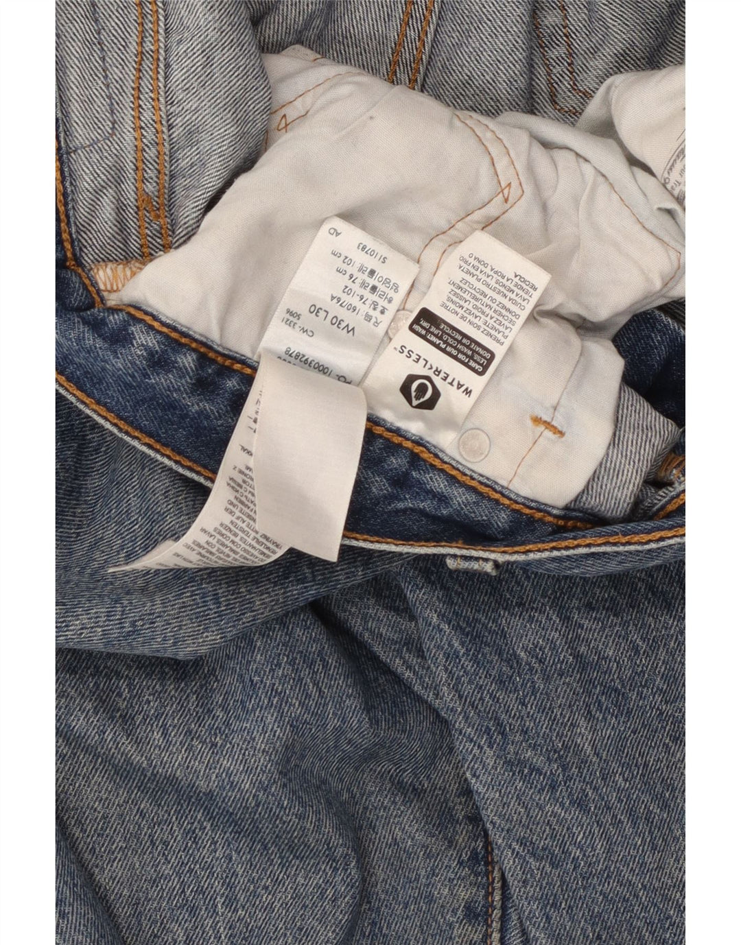 Blugi drepti pentru bărbați Levi's 501 W30 L30 Bumbac albastru