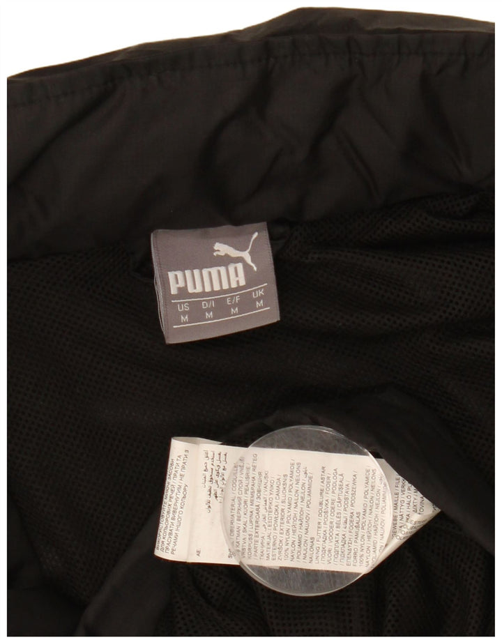 Jachetă de ploaie PUMA pentru bărbați, UK 38, mediu negru, nailon