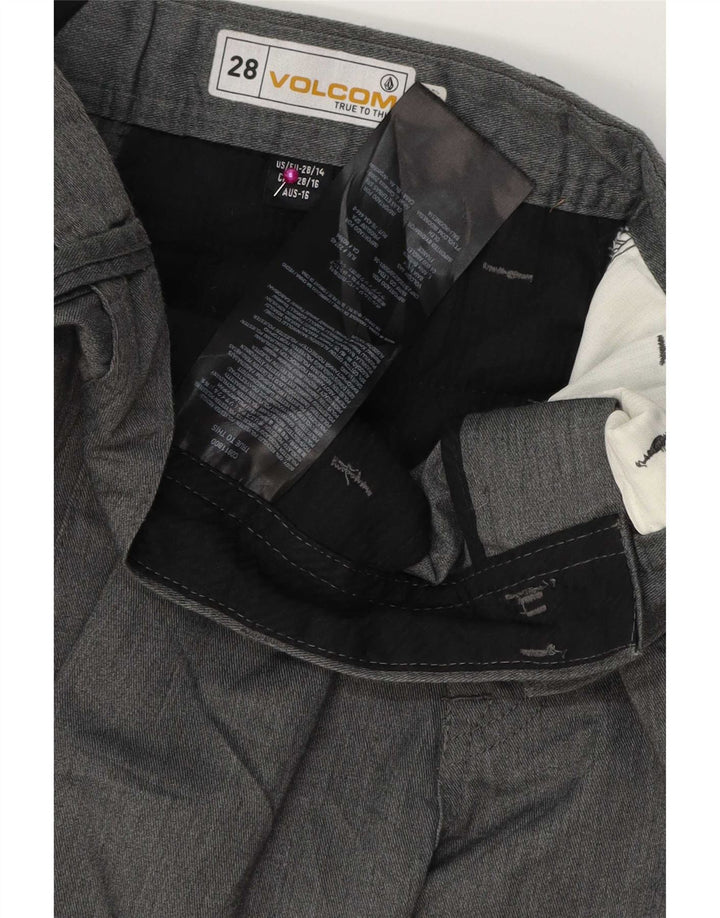 Pantaloni scurți chino pentru băieți Volcom 15-16 ani W28 poliester gri