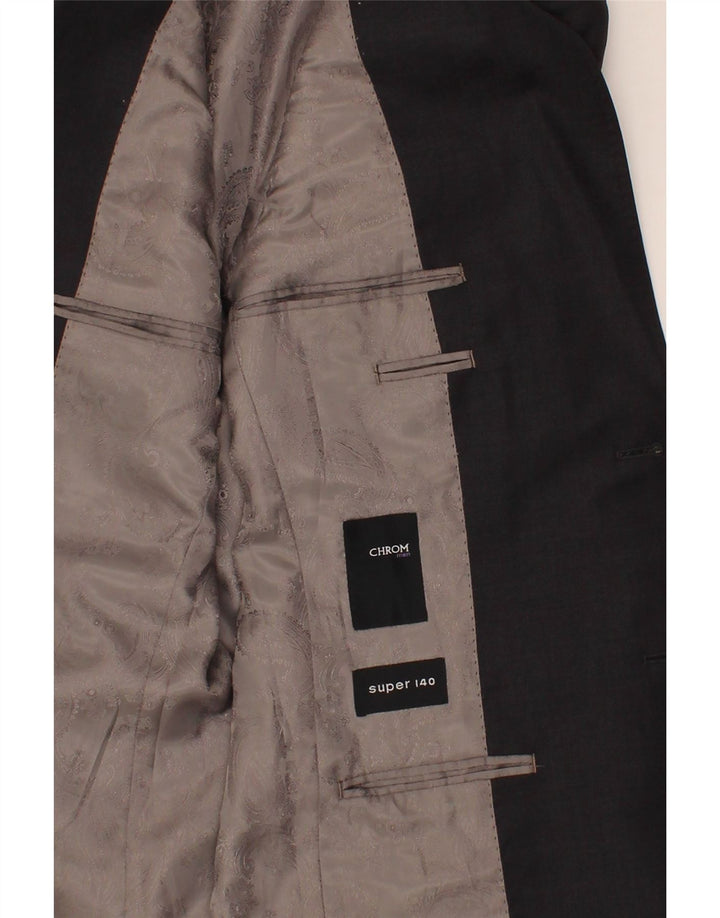 Costum pentru bărbați CHROM, 2 nasturi, 2 piese UK 38 Medium L32 L30 Negru
