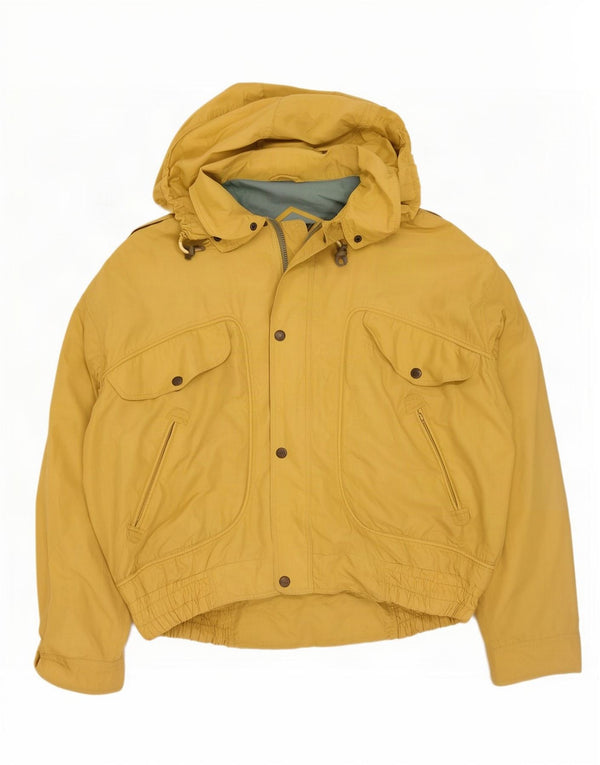 Bomber Vintage pentru bărbați cu glugă UK 42 XL Galben