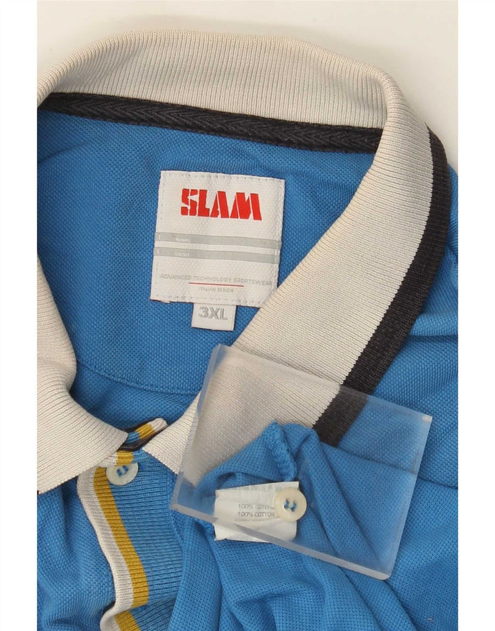 Tricou polo pentru bărbați Slam 3XL, bumbac albastru