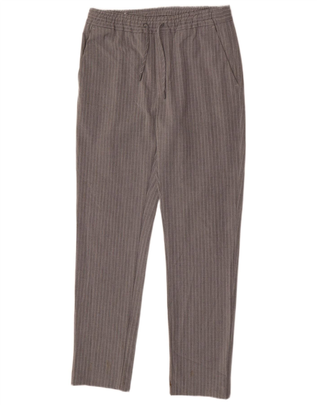 Pantaloni chino slim pentru bărbați Zara Mici L29 L30 Poliester cu dungi gri