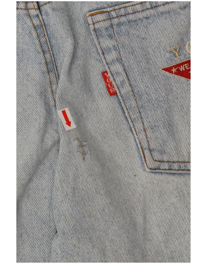 Blugi drepți pentru bărbați vintage W34 L30 bumbac albastru