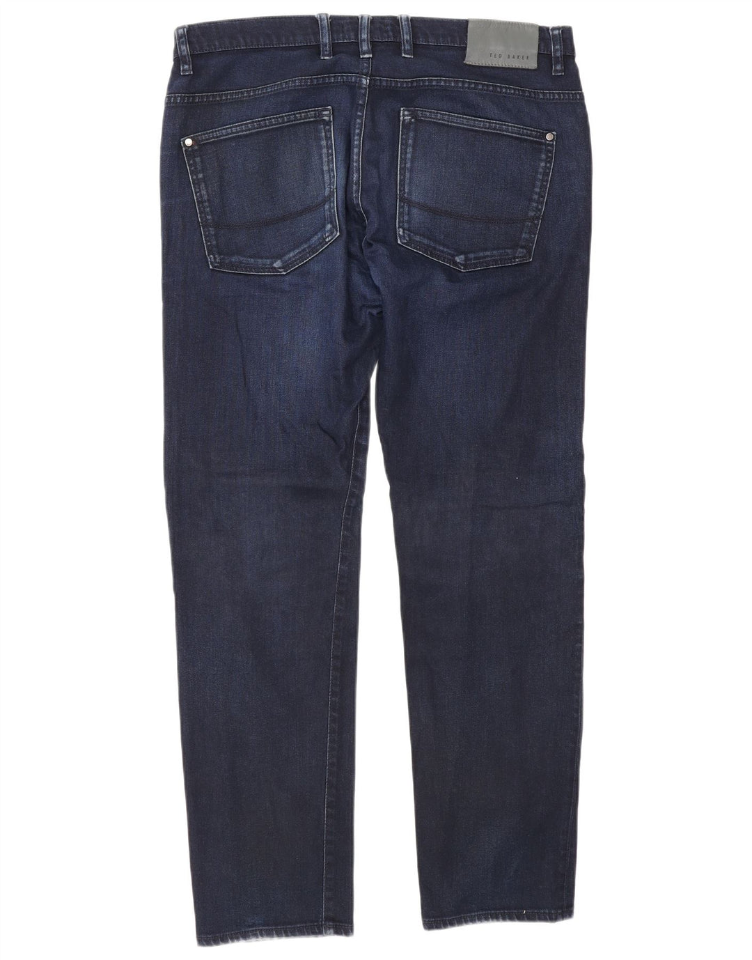 Blugi slim pentru bărbați Ted Baker L34 L30 bumbac bleumarin
