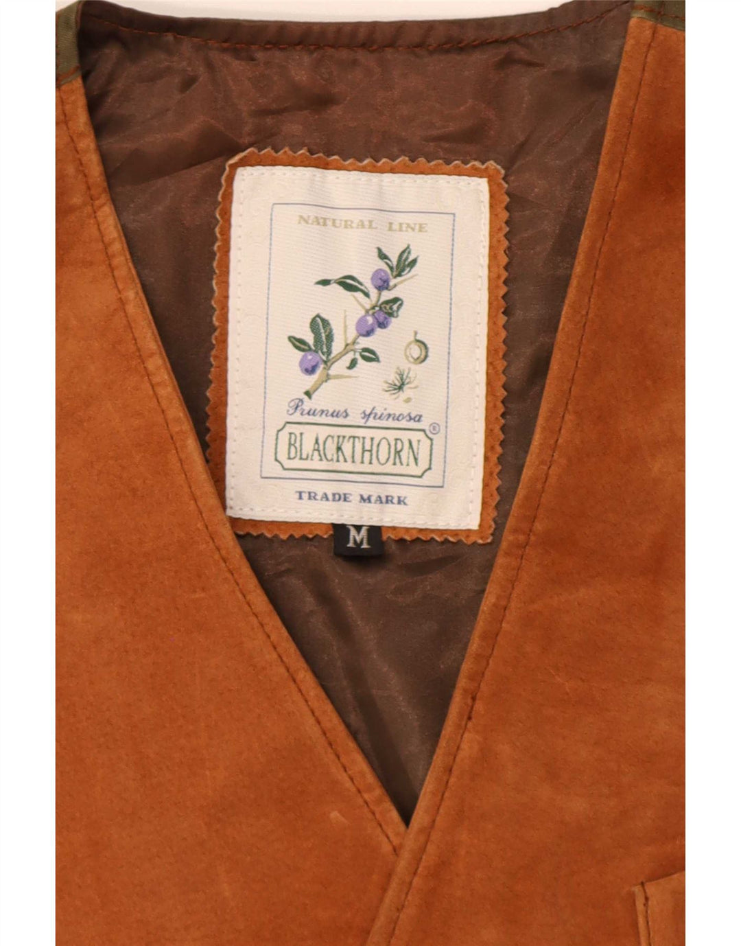 Vesta de piele intoarsa pentru barbati Blackthorn, maro mediu