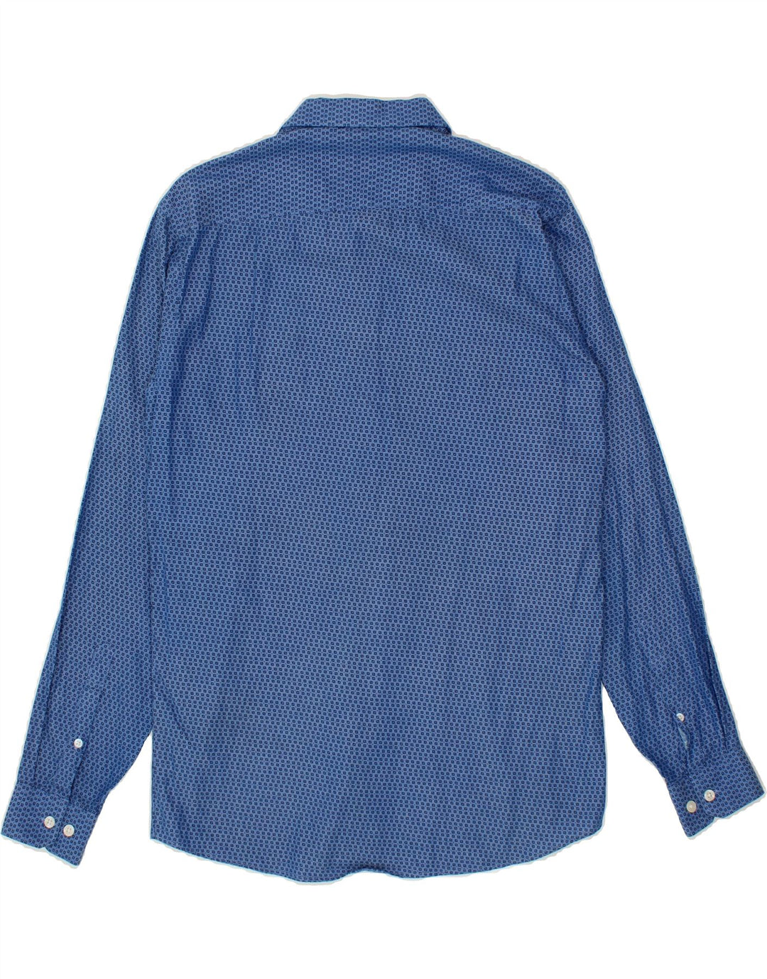 IZOD Mens Shirt Size 39 15 1/4 Medium Blue Spotted Cotton Vintage Izod and Second-Hand Izod from Messina Hembry 