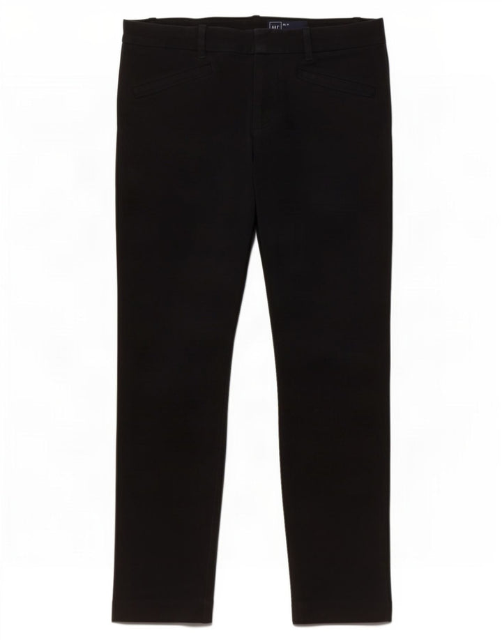 Pantaloni tăiați pentru femei Gap slim US 8 Medium W30 L25 Bumbac negru