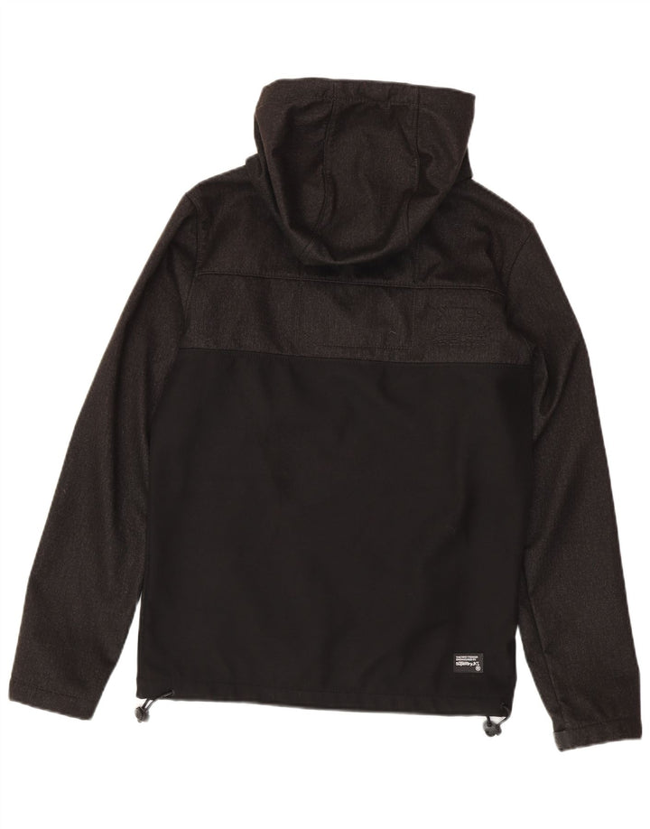 Jachetă de ploaie The Windtrekker Superdry pentru bărbați UK 36 Small Black Colorblock