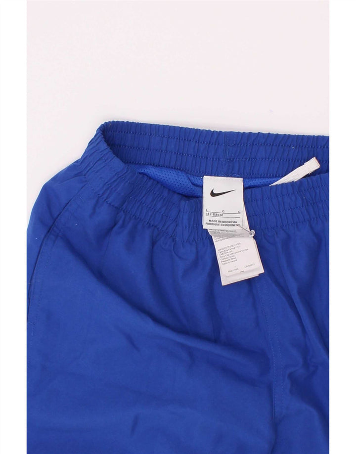 Pantaloni scurți sport Nike pentru băieți 12-13 ani, mari, albastru, poliester