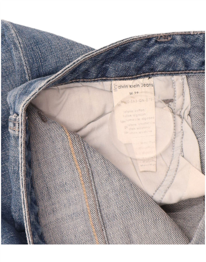 Calvin Klein Blugi slim pentru femei Distressed W29 L34 Bumbac albastru