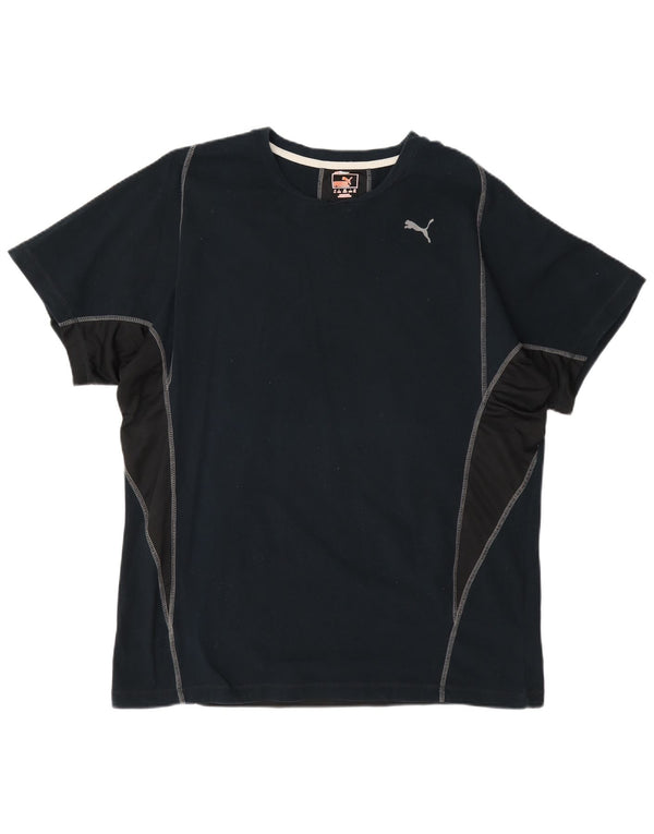 Tricou pentru bărbați Puma Top XL Bleumarin Colorblock