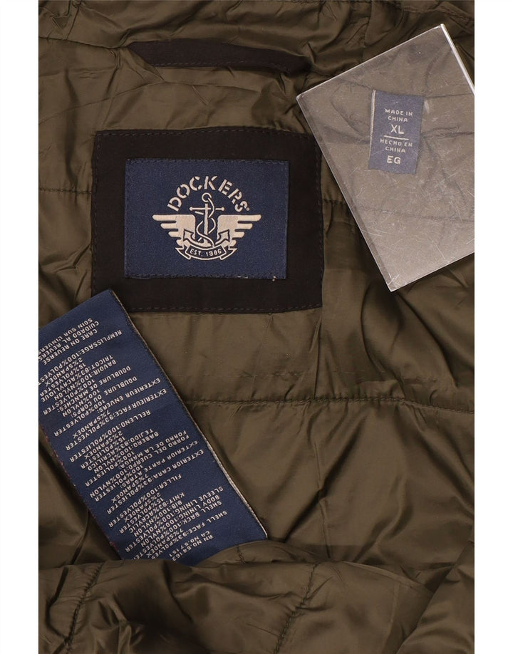 Jachetă bomber cu glugă Dockers pentru bărbați UK 42 XL Poliester negru