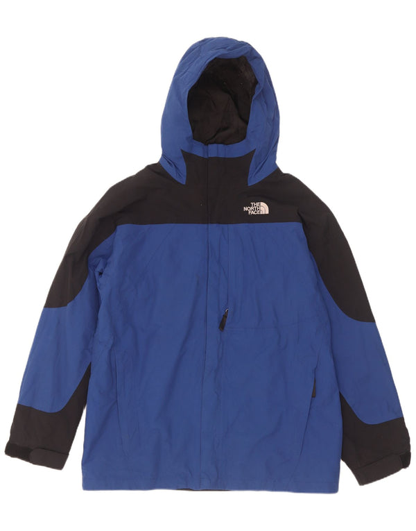 Jachetă Windbreaker cu glugă pentru bărbați The North Face UK 42 XL, albastru, bloc de culoare
