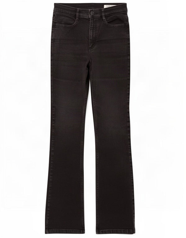 Marks & Spencer blugi subțiri bootcut pentru femei UK 6 XS W25 L30 bumbac negru