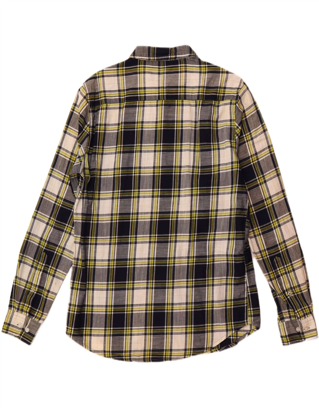 Cămașă Benetton pentru bărbați în carouri, mare, albastru bleumarin, bumbac