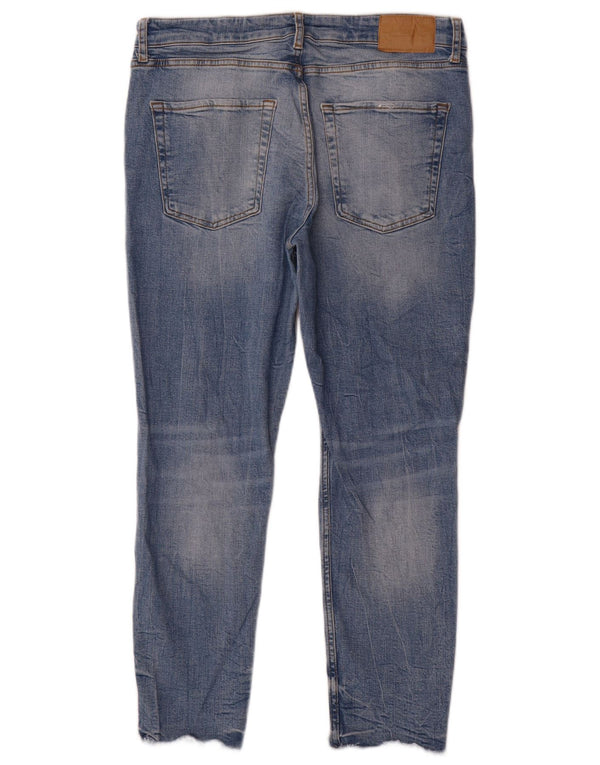 Blugi skinny distressed pentru bărbați Zara EU 44 Large W34 L27 Blue Bumbac
