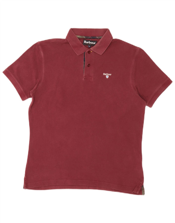 Cămașă polo pentru bărbați Barbour Burgundy mediu