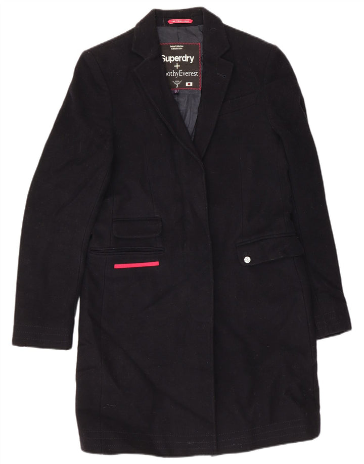 Palton pentru femei Superdry UK 2 2XS Lână bleumarin