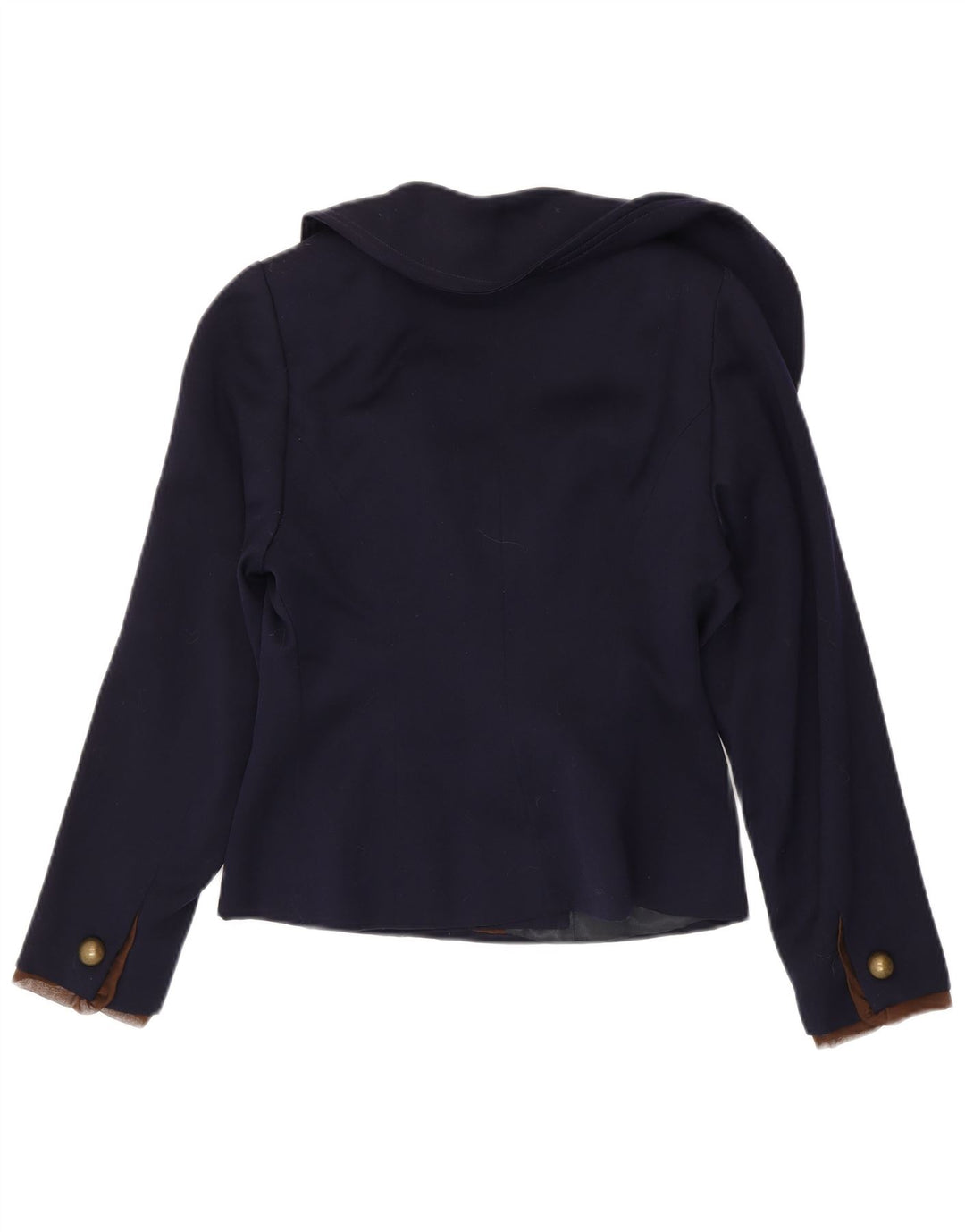 Blazer Vintage pentru femei cu 2 nasturi, UK 10, bleumarin, mic