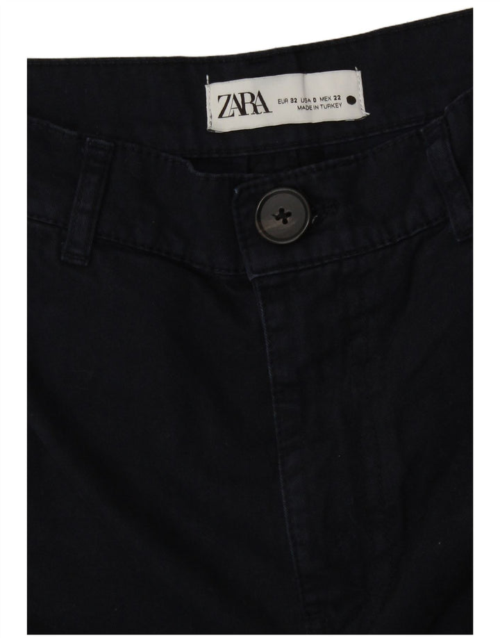 Pantaloni cargo cu talie înaltă pentru femei Zara L22 L31 bumbac negru