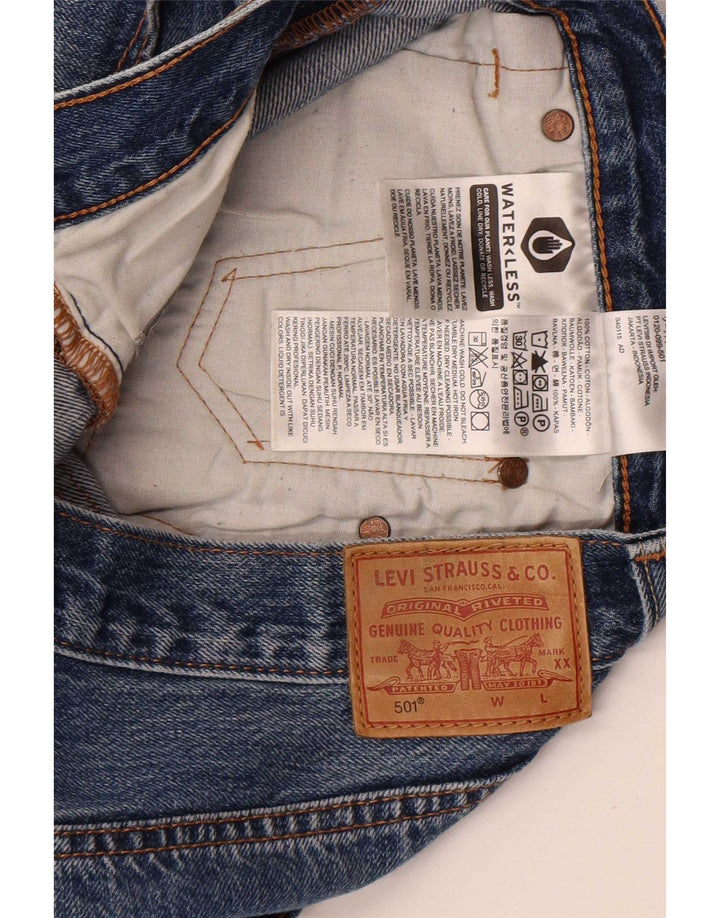 Pantaloni scurți Levi's 501 Denim W28 Medium Blue Bumbac