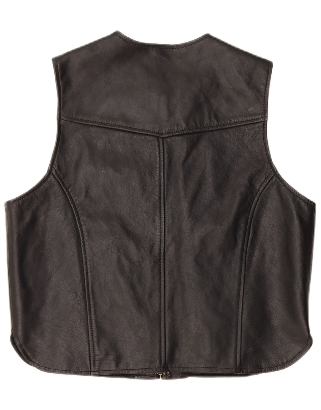 Vestă din piele pentru femei A-Pro UK 18 XL, piele neagră