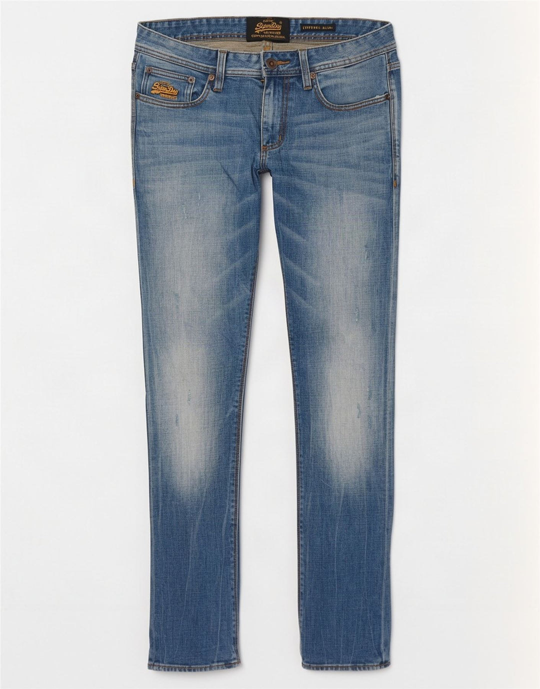 Superdry Caporal Distressed Slim Blugi pentru bărbați W31 L32 Bumbac albastru