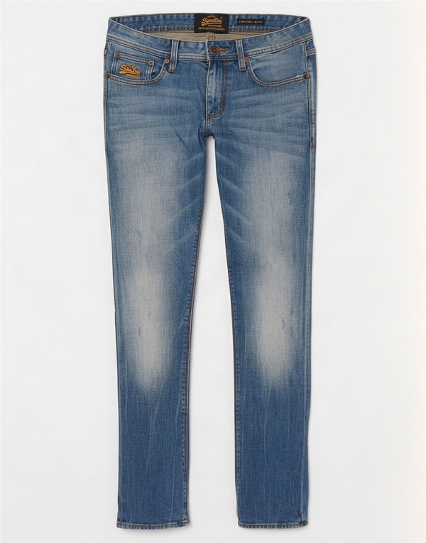 Superdry Caporal Distressed Slim Blugi pentru bărbați W31 L32 Bumbac albastru