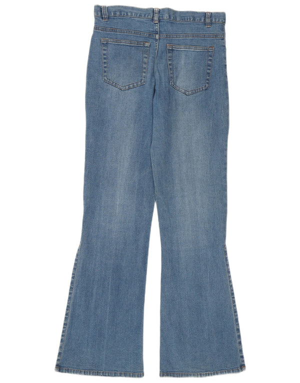 Blugi evazați pentru femei VINTAGE Mici W28 L30 Bumbac albastru